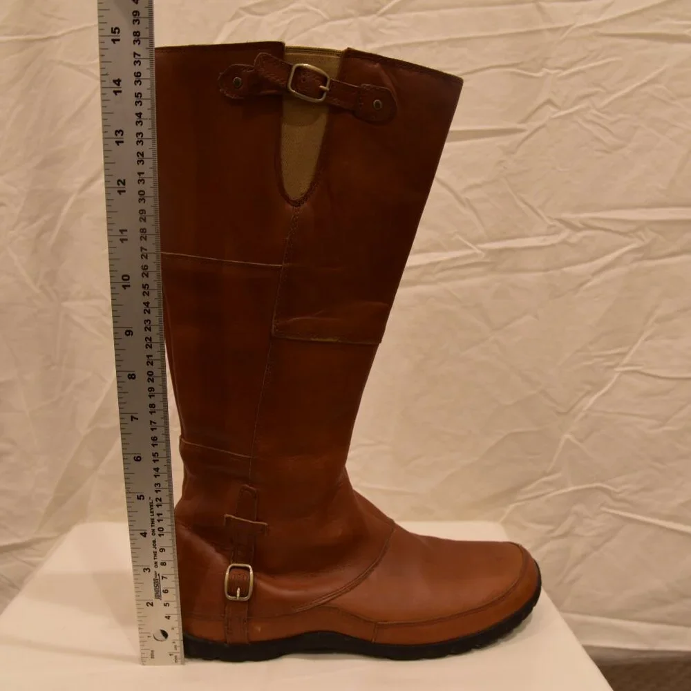 Brown Leather Women's Boots - Picture 10 of 15